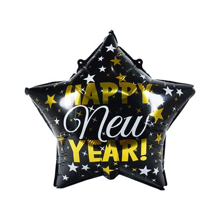 ลูกโป่งฟอยล์ HAPPY NEW YEAR WINE SNAZZ 18 นิ้ว สีดำ-ทอง_3