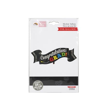 ลูกโป่งฟอยล์ CONGRATULATIONS SNAZZ 16 นิ้ว สีดำ_3