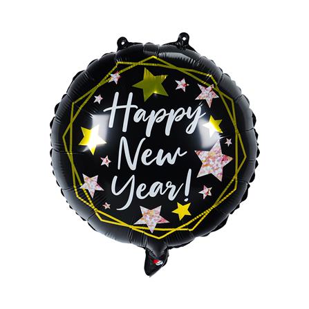ลูกโป่งฟอยล์ HAPPY NEW YEAR SNAZZ 18 นิ้ว สีดำ-ทอง_2
