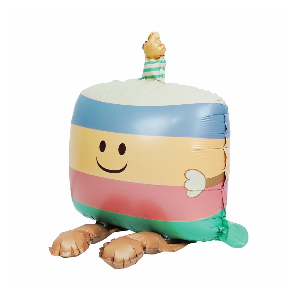 ลูกโป่งฟอยล์ HAPPY BIRTHDAY CAKE SNAZZ 24 นิ้ว สีฟ้า-ชมพู