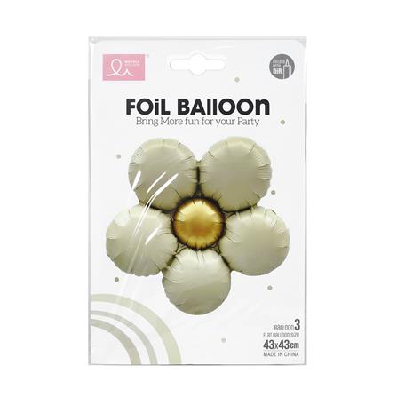 ลูกโป่งฟอยล์ ดอกไม้ตกแต่ง SNAZZ 17 นิ้ว สีเงิน_3