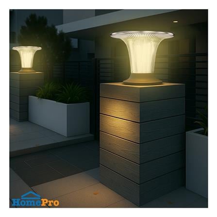 ไฟหัวเสา SOLAR SHINING GRANDE 120 วัตต์ DAYLIGHT/COOL WHITE/WARMWHITE สีดำ_3