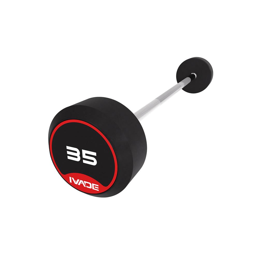บาร์เบลแกนตรงหุ้มยาง IVADE 35 กก. (1 ชิ้น)