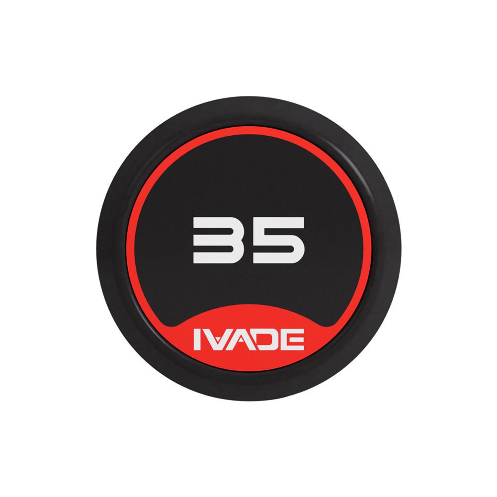 บาร์เบลแกนตรงหุ้มยาง IVADE 35 กก. (1 ชิ้น)