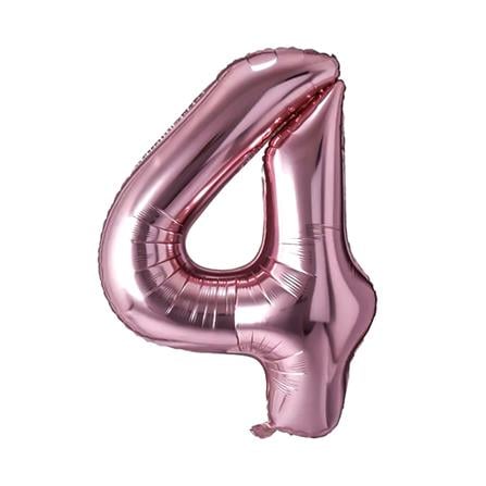 ลูกโป่งฟอยล์ตกแต่ง SNAZZ เลข 4 40 นิ้ว สีชมพู_0