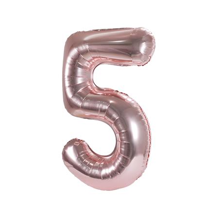 ลูกโป่งฟอยล์ตกแต่ง SNAZZ เลข 5 40 นิ้ว สีชมพู_1