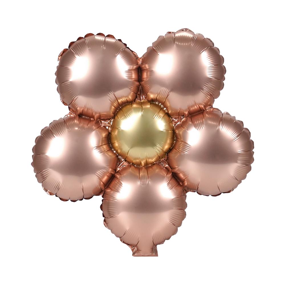 ลูกโป่งฟอยล์ ดอกไม้ตกแต่ง SNAZZ 17 นิ้ว สีชมพู