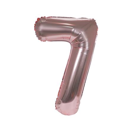 ลูกโป่งฟอยล์ตกแต่ง SNAZZ เลข 7 40 นิ้ว สีชมพู_0
