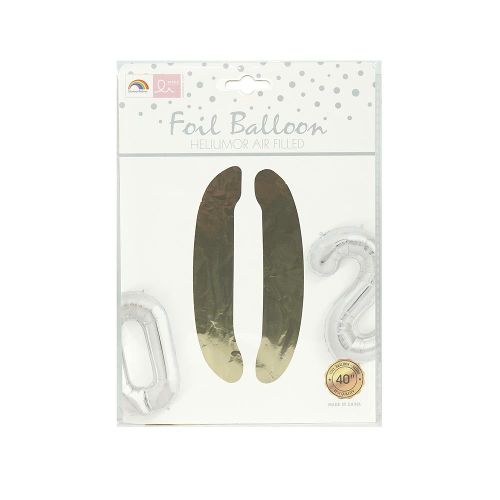 ลูกโป่งฟอยล์ตกแต่ง SNAZZ เลข 0 40 นิ้ว สีทอง