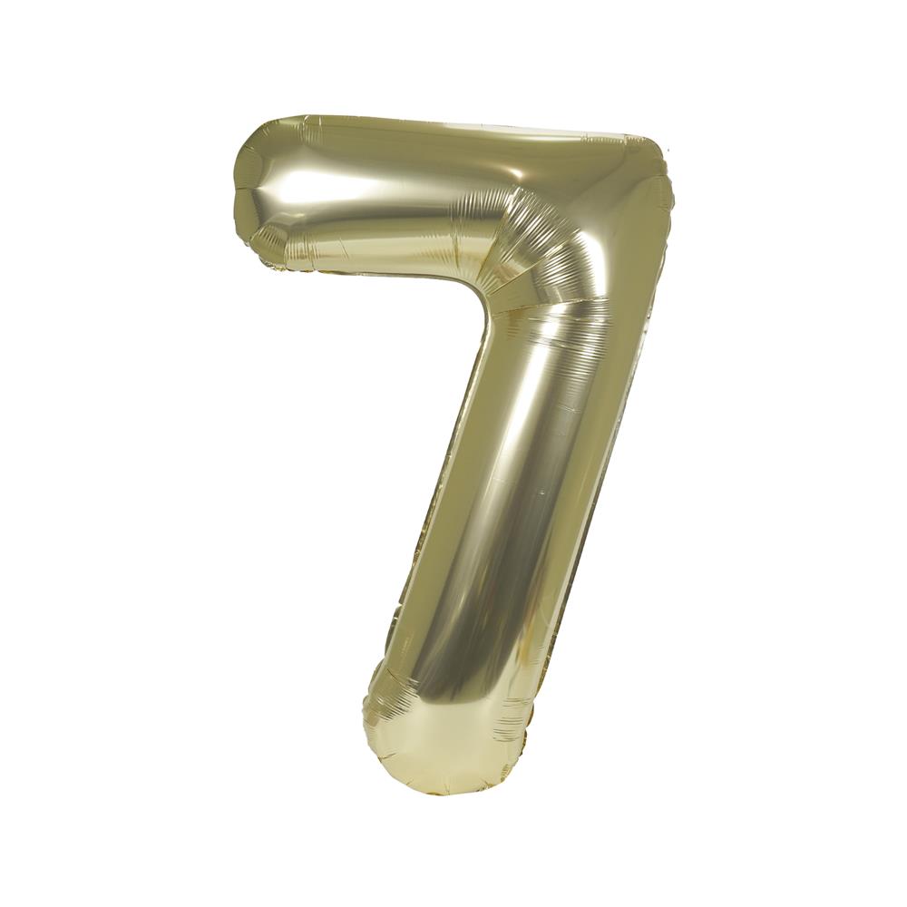 ลูกโป่งฟอยล์ตกแต่ง SNAZZ เลข 7 40 นิ้ว สีทอง
