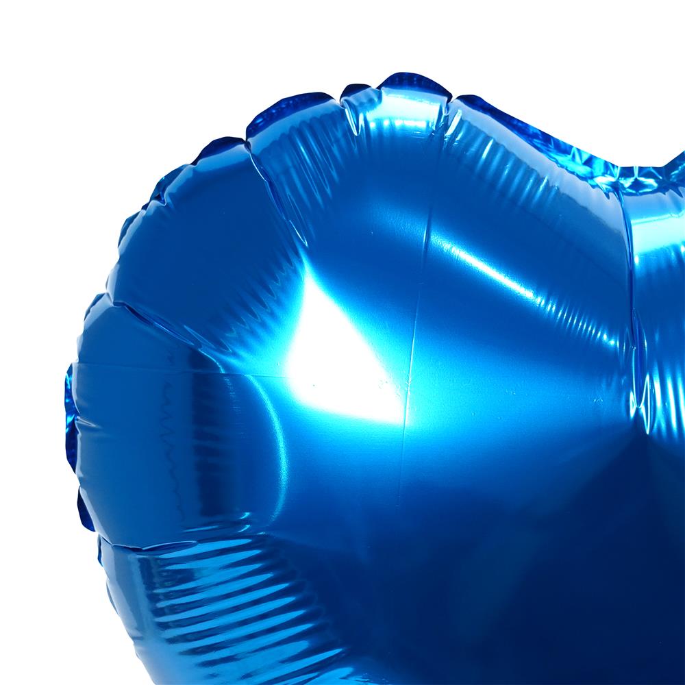 ลูกโป่งฟอยล์ หัวใจตกแต่ง SNAZZ 18 นิ้ว สีน้ำเงิน