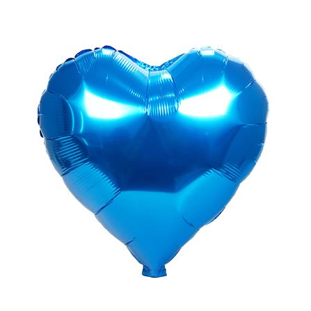 ลูกโป่งฟอยล์ หัวใจตกแต่ง SNAZZ 18 นิ้ว สีน้ำเงิน_0