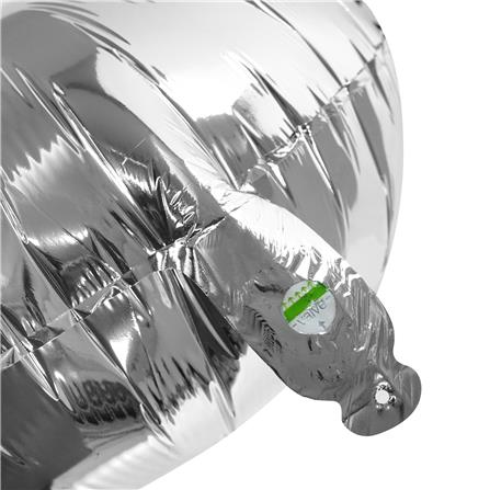 ลูกโป่งฟอยล์วงกลม SNAZZ 18 นิ้ว สีเงิน_1