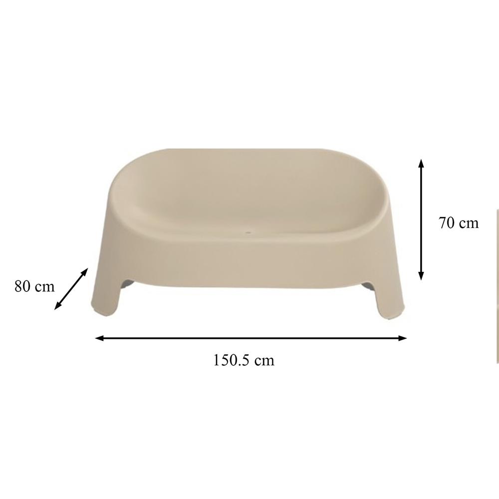 ชุดโซฟาสนาม 4 ที่นั่ง SPRING VETO สีเทา