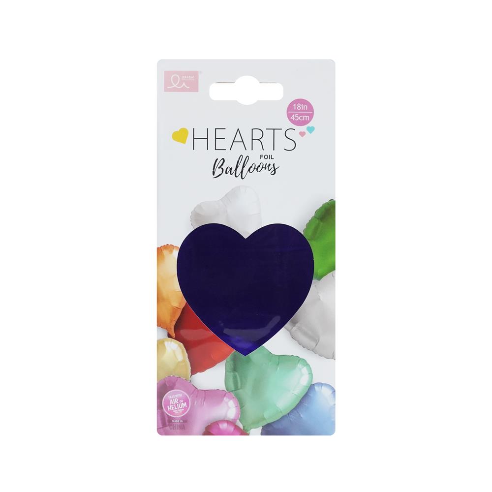 ลูกโป่งฟอยล์ หัวใจตกแต่ง SNAZZ 18 นิ้ว สีม่วง