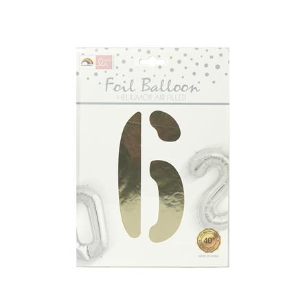ลูกโป่งฟอยล์ตกแต่ง SNAZZ เลข 6 40 นิ้ว สีทอง_3