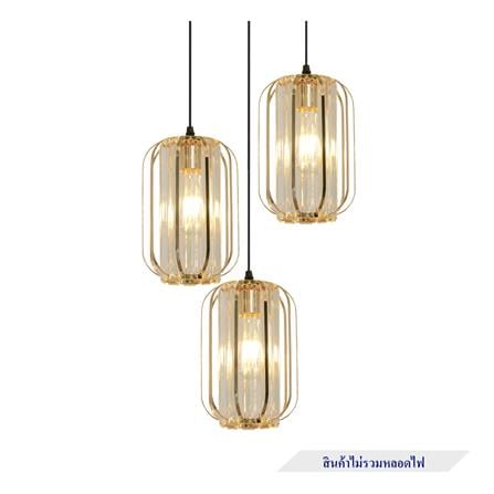 ไฟช่อ SUCCESS SCP-4023/3 สีดำ/ใส/ทอง 3 หัว_1