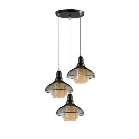 ไฟช่อ SUCCESS SCP-4004/3 สีดำ/ชา 3 หัว_0