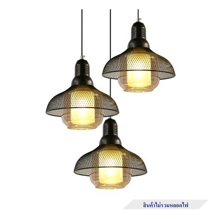 ไฟช่อ SUCCESS SCP-4004/3 สีดำ/ชา 3 หัว_1