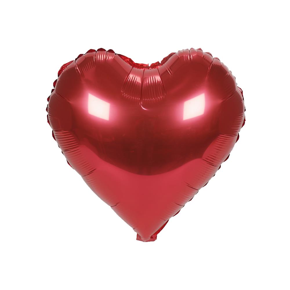 ลูกโป่งฟอยล์ หัวใจตกแต่ง SNAZZ 18 นิ้ว สีแดง