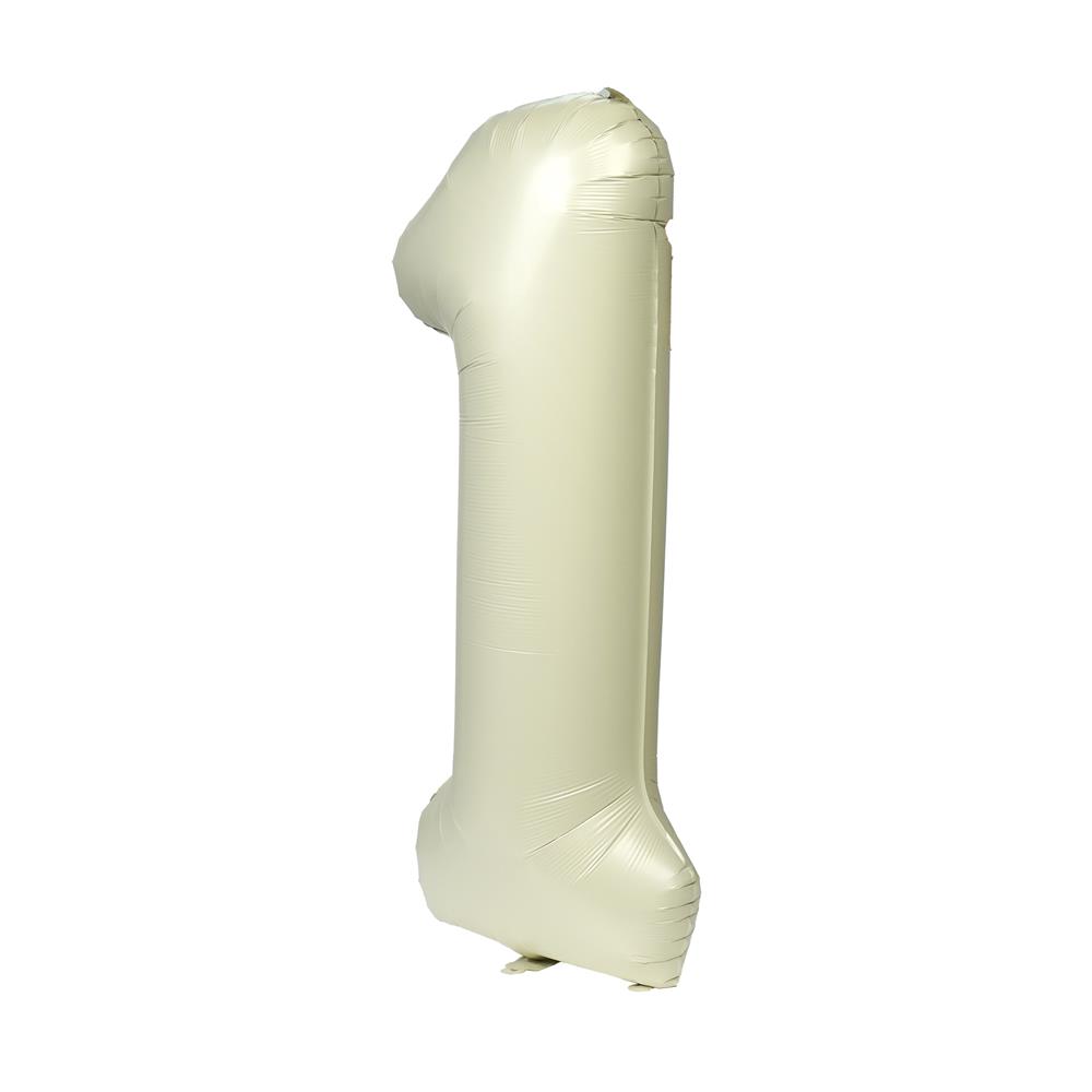 ลูกโป่งฟอยล์ตกแต่ง SNAZZ เลข 1 40 นิ้ว สีขาว