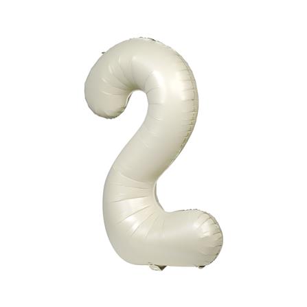 ลูกโป่งฟอยล์ตกแต่ง SNAZZ เลข 2 40 นิ้ว สีขาว_1