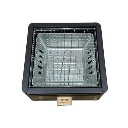 เตาถ่านบาร์บีคิวตั้งโต๊ะ ทรงสี่เหลี่ยม SPRING XPLOR สีดำ_3