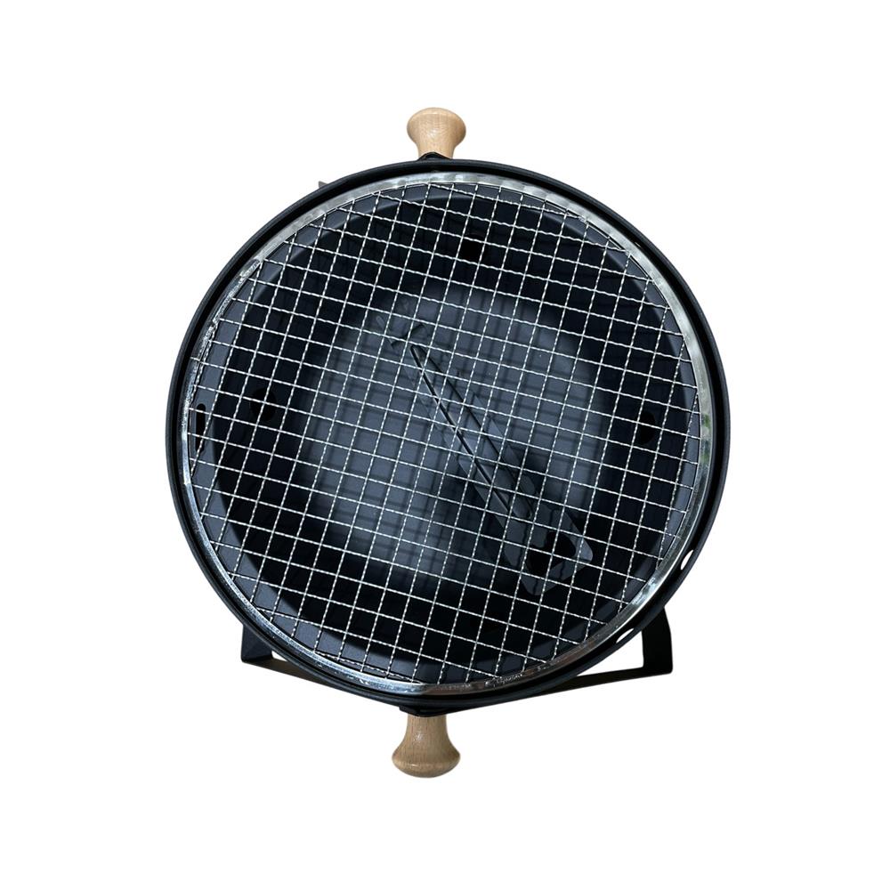 เตาถ่านบาร์บีคิว ทรงกลม SPRING XPLOR สีดำ