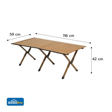 โต๊ะพับแคมป์ปิ้ง SPRING XPLOR 120 ซม. สีน้ำตาล_7