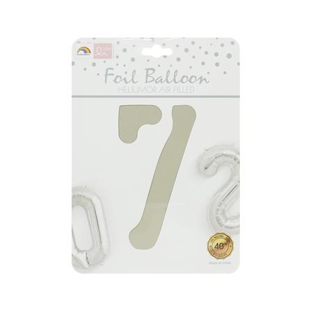 ลูกโป่งฟอยล์ตกแต่ง SNAZZ เลข 7 40 นิ้ว สีขาว_2