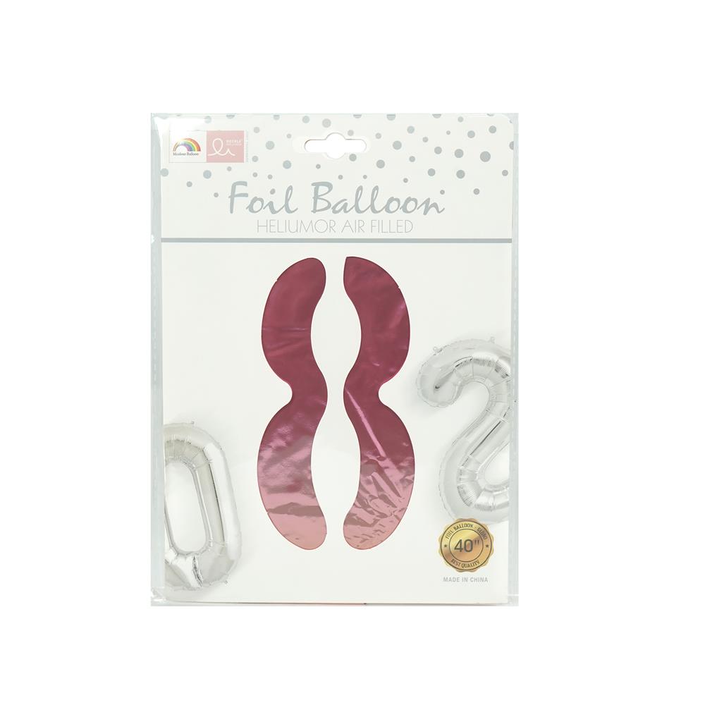 ลูกโป่งฟอยล์ตกแต่ง SNAZZ เลข 8 40 นิ้ว สีรุ้ง