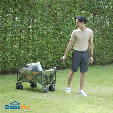 รถเข็นแคมป์ปิ้ง SPRING XPLOR 100 ซม. สีเขียว_7