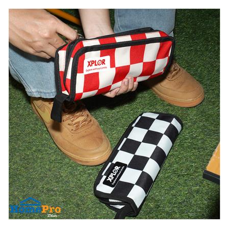 เก้าอี้พับตั้งแคมป์พกพา SPRING XPLOR สีแดง/ขาว_5