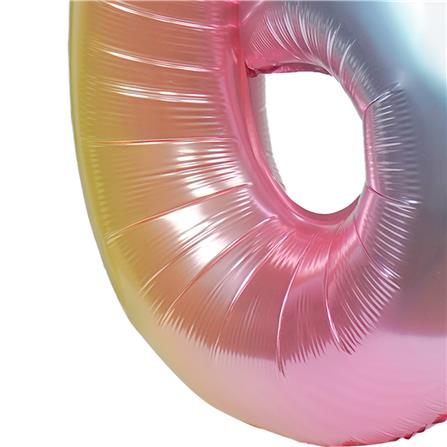 ลูกโป่งฟอยล์ตกแต่ง SNAZZ เลข 6 40 นิ้ว สีรุ้ง_2