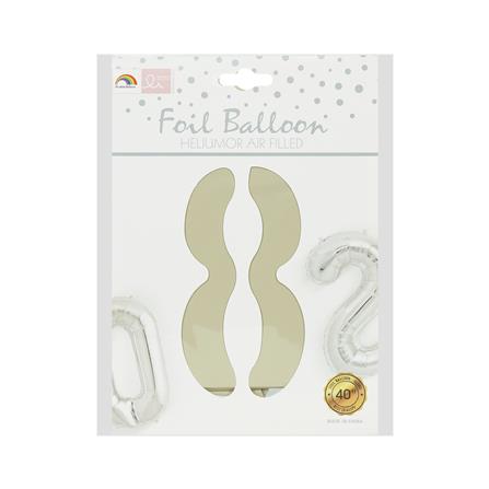 ลูกโป่งฟอยล์ตกแต่ง SNAZZ เลข 8 40 นิ้ว สีขาว_3