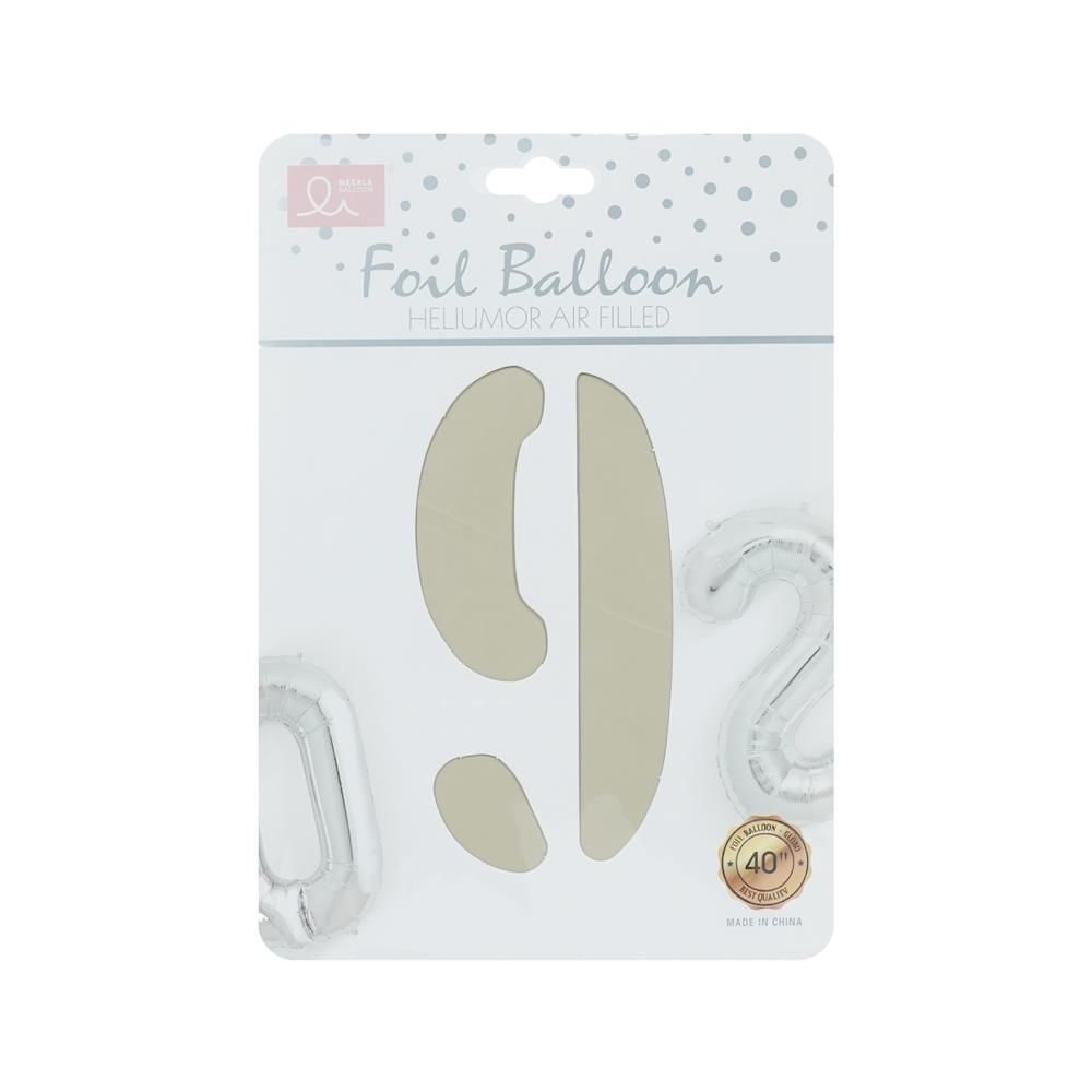 ลูกโป่งฟอยล์ตกแต่ง SNAZZ เลข 9 40 นิ้ว สีขาว