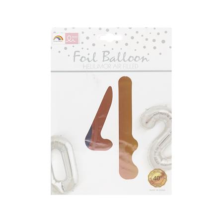 ลูกโป่งฟอยล์ตกแต่ง SNAZZ เลข 4 40 นิ้ว สีรุ้ง_2