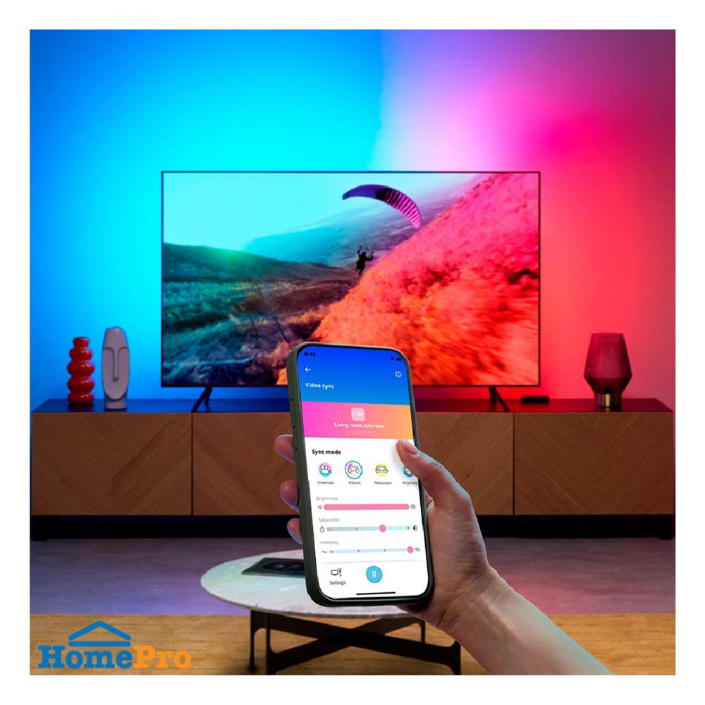 ไฟเส้น LED WIZ RGBIC TV SYNC BOX 10 วัตต์ 55-65 นิ้ว