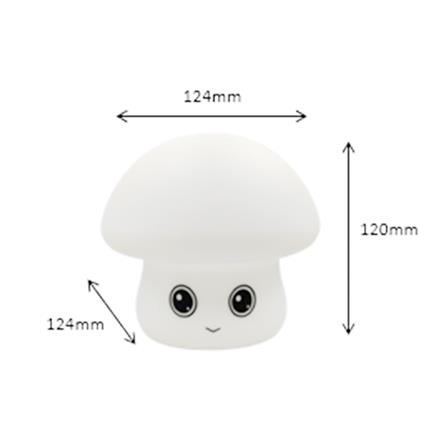 ไฟตั้งโต๊ะ LED CARINI MUSHROOM 1.4 วัตต์ สีขาว_2