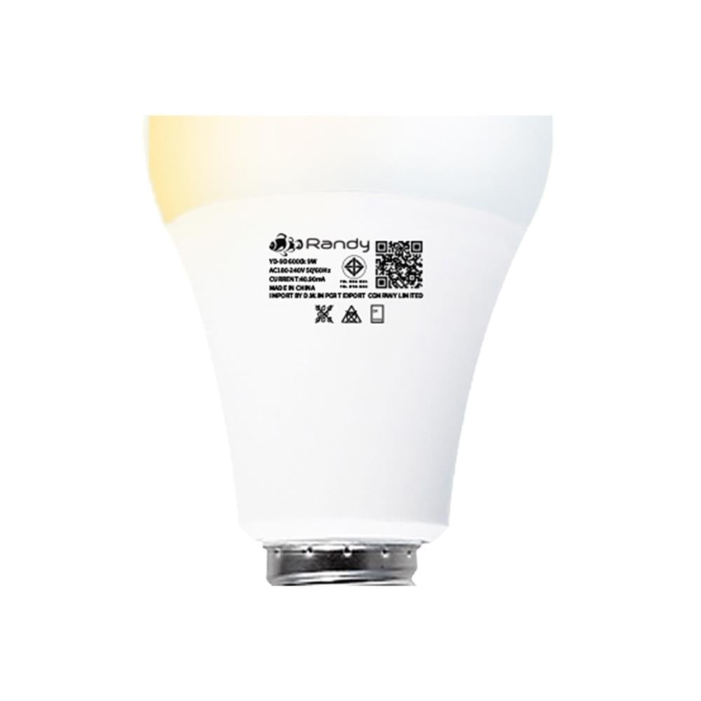 หลอด LED RANDY BULB 9 วัตต์ DAYLIGHT/COOL WHITE/WARM WHITE E27