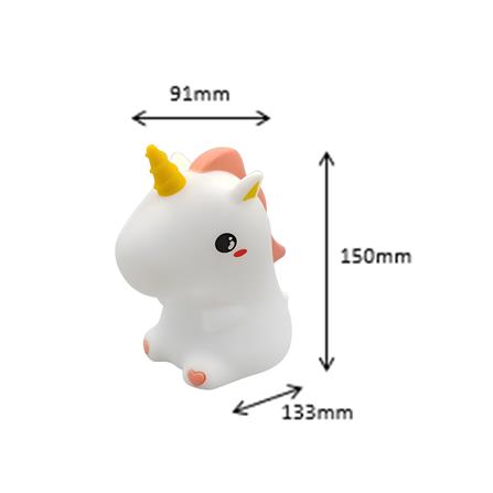 ไฟตั้งโต๊ะ LED CARINI UNICORN 1.4 วัตต์ สีขาว/เหลือง/ชมพู_2