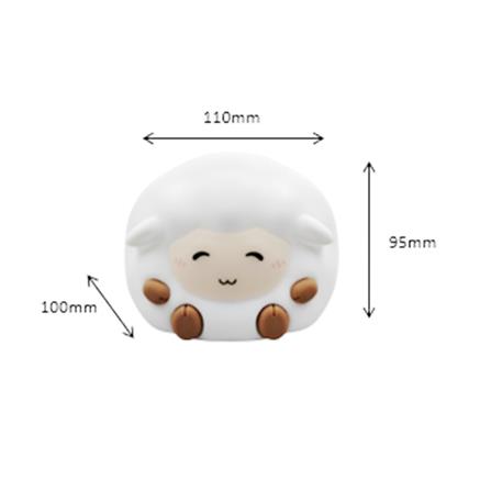 ไฟตั้งโต๊ะ LED CARINI LITTLE SHEEP 1.4 วัตต์ สีขาว/น้ำตาล_2