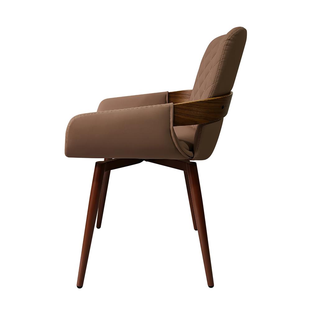 เก้าอี้ทานข้าวหมุนได้ FURDINI ORIN สีน้ำตาล