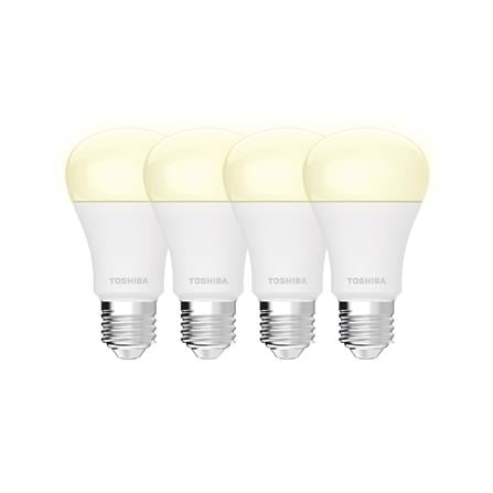 หลอด LED TOSHIBA A60 HIGH LUMEN 10 วัตต์ COOL WHITE E27 (แพ็ก 4 ชิ้น)_0