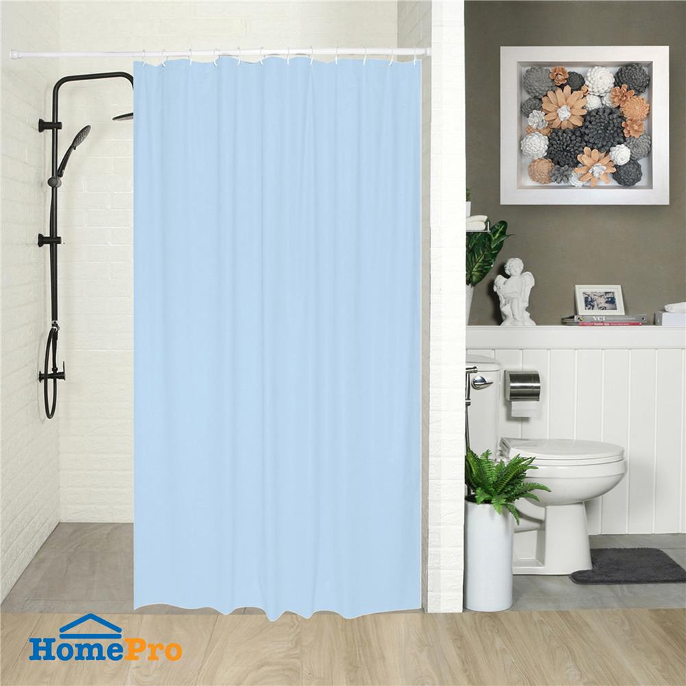 ม่านห้องน้ำ PVC WSP SCB-3/BLUE 180X180 ซม.