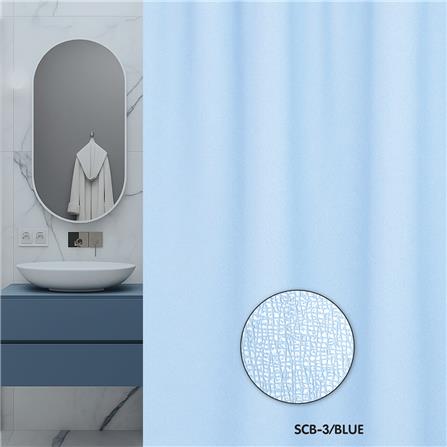 ม่านห้องน้ำ PVC WSP SCB-3/BLUE 180X180 ซม._4