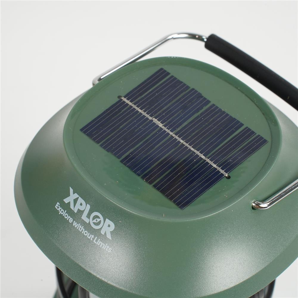ตะเกียงแคมป์ปิ้ง SPRING SOLAR LED XPLOR สีเขียวเข้ม