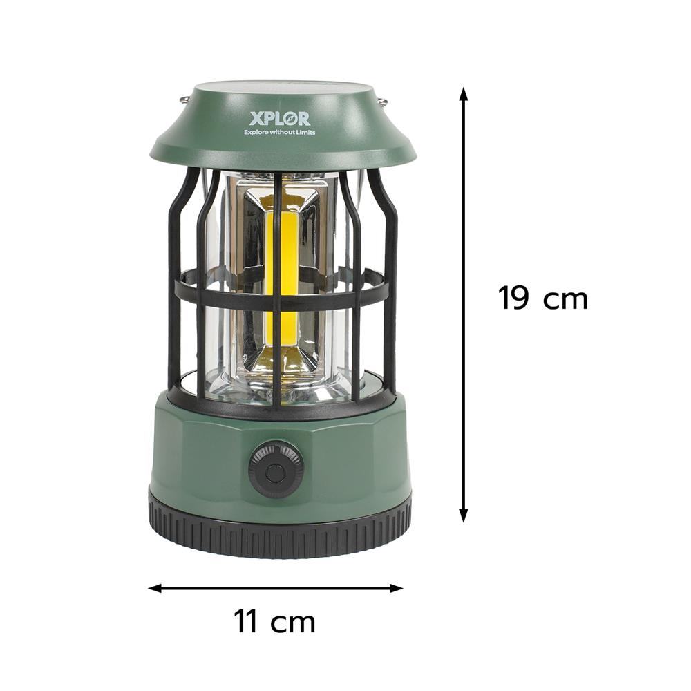 ตะเกียงแคมป์ปิ้ง SPRING SOLAR LED XPLOR สีเขียวเข้ม
