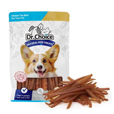 ขนมสุนัข DR.CHOICE SOFT CHICKEN PIECES 400 ก.