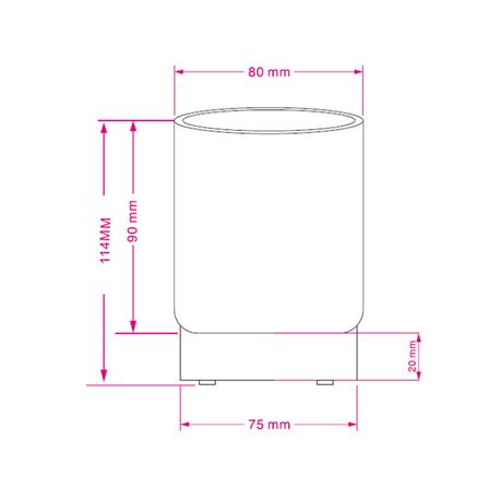ไฟตั้งโต๊ะ LED CARINI TCW25402-GY 0.4 วัตต์ WARM WHITE สีเทา_4